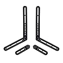 Dynavista Soundbar Mount Sound Bar TV Bracket for Mounting Above or Under TV, Fits 22lbs(10kg) with Adjustable Long and Short Extension Arm