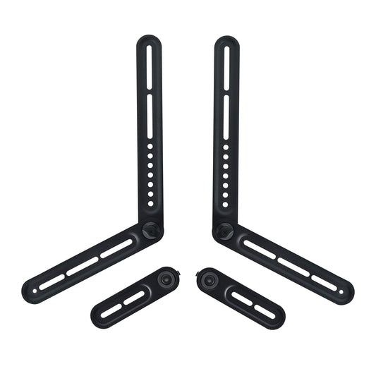 Dynavista Soundbar Mount Sound Bar TV Bracket for Mounting Above or Under TV, Fits 22lbs(10kg) with Adjustable Long and Short Extension Arm