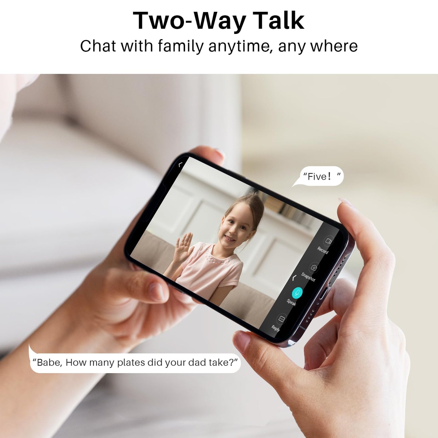 WUUK 4MP Indoor Security Camera, Pan Tilt Cam for Baby Monitor, Wi-Fi Home Security Pet Camera for Dog or Cat, Motion Detection & Tracking, Night