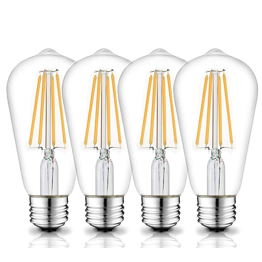 Beonllay 12V Edison Bulb E26 6W 12 Volt Light Bulb 12V 24V 36V DC/AC