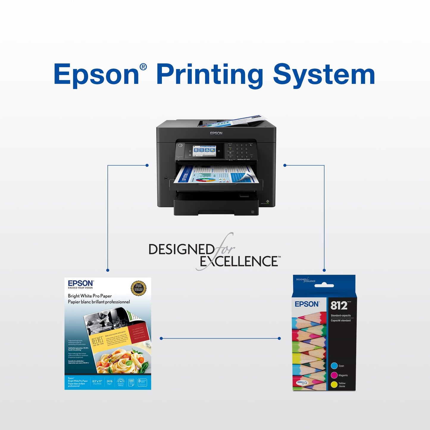 EPSON 812 DURABrite Ultra Ink Extra-high Capacity Black Cartridge (T812XXL120-S) Works with WorkForce Pro WF-7310 ,7820, 7840, EC-C7000