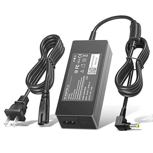 Compatible with 19V HP Monitor Power Cord, Pavilion 22cwa 22bw 22er 23er 23es 24ec 24ea 24f 25er 25vx 25xw 25f 27es 27bw 27er 27xw 27eb 27f 32f…