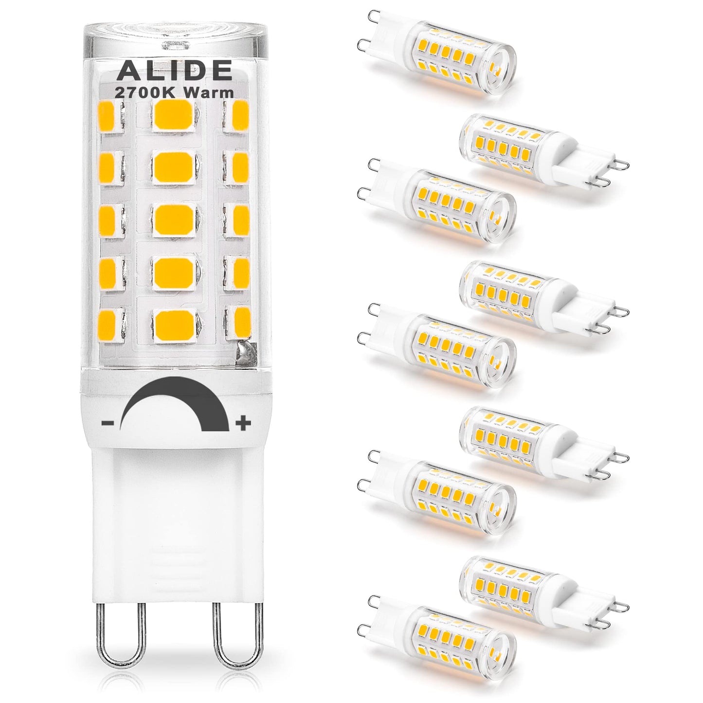 ALIDE G9 Led Bulb Dimmable 3W Replace 20W 25W 30W Halogen,2700K Warm White