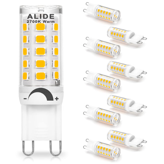 ALIDE G9 Led Bulb Dimmable 3W Replace 20W 25W 30W Halogen,2700K Warm White