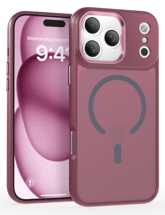 IAIYOXI Magnetic Case for iPhone 13 Pro [MagSafe Compatible] - Translucent Matte Slim Thin Shockproof Protective Cover for Women, Men, and Girls
