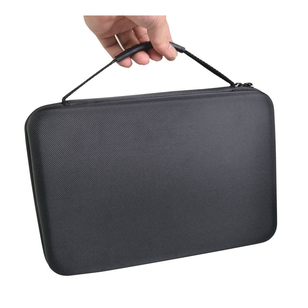 Large Carrying Case with Customizable Foam Protective Storage Case for Sports Camera SJCAM Monopole Accessories Yi 4K LCD SD Cards Batteries Feiyu