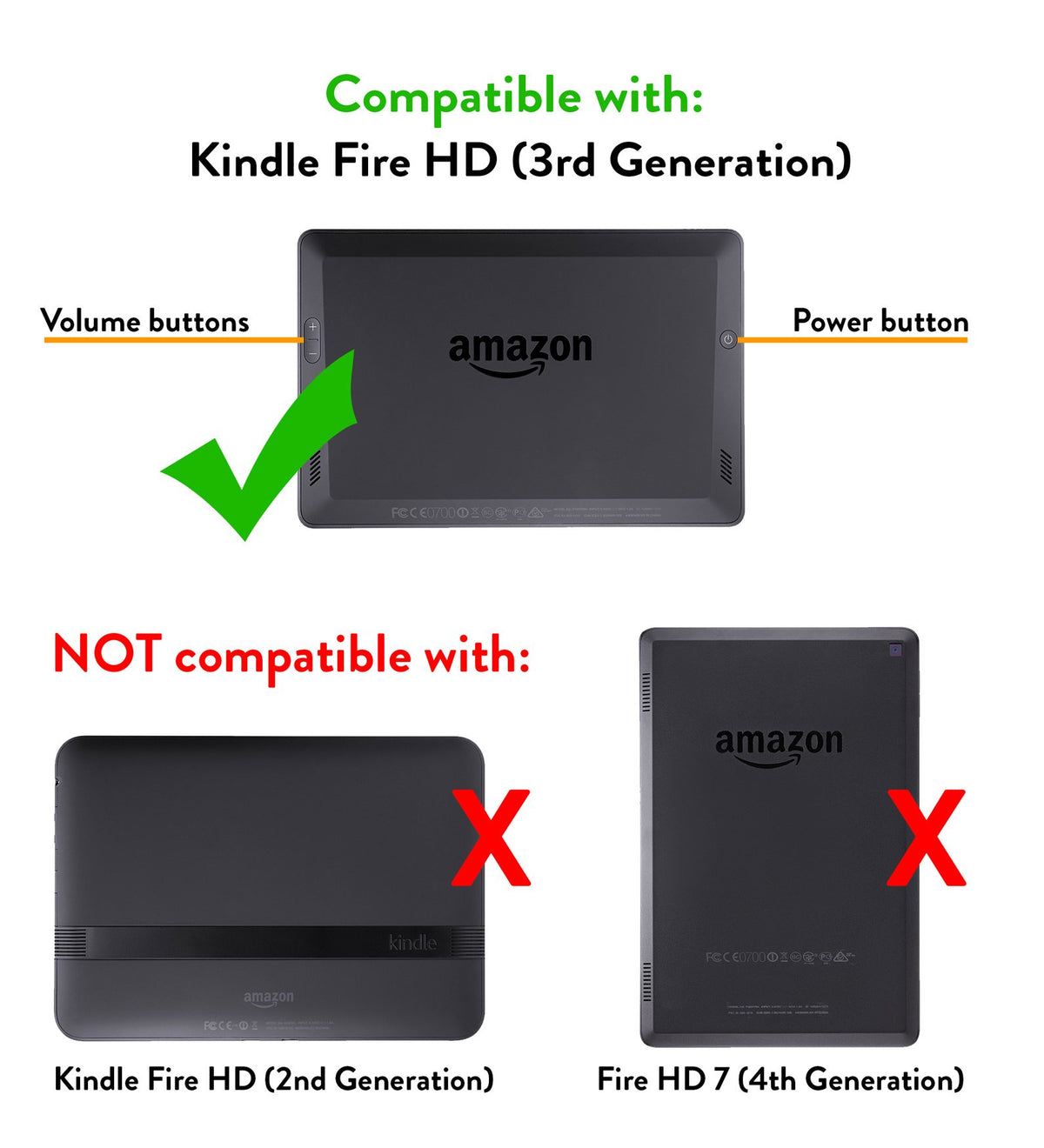 Incipio Hive Response Standing Case for the Kindle Fire HD, Blue (will only fit 3rd generation)