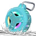 EBODA Waterproof Bluetooth Shower Speaker, IPX7 Floating Portable Wireless Small Speakers, 24H Playtime with RGB Light for Kayak, Beach, Pool