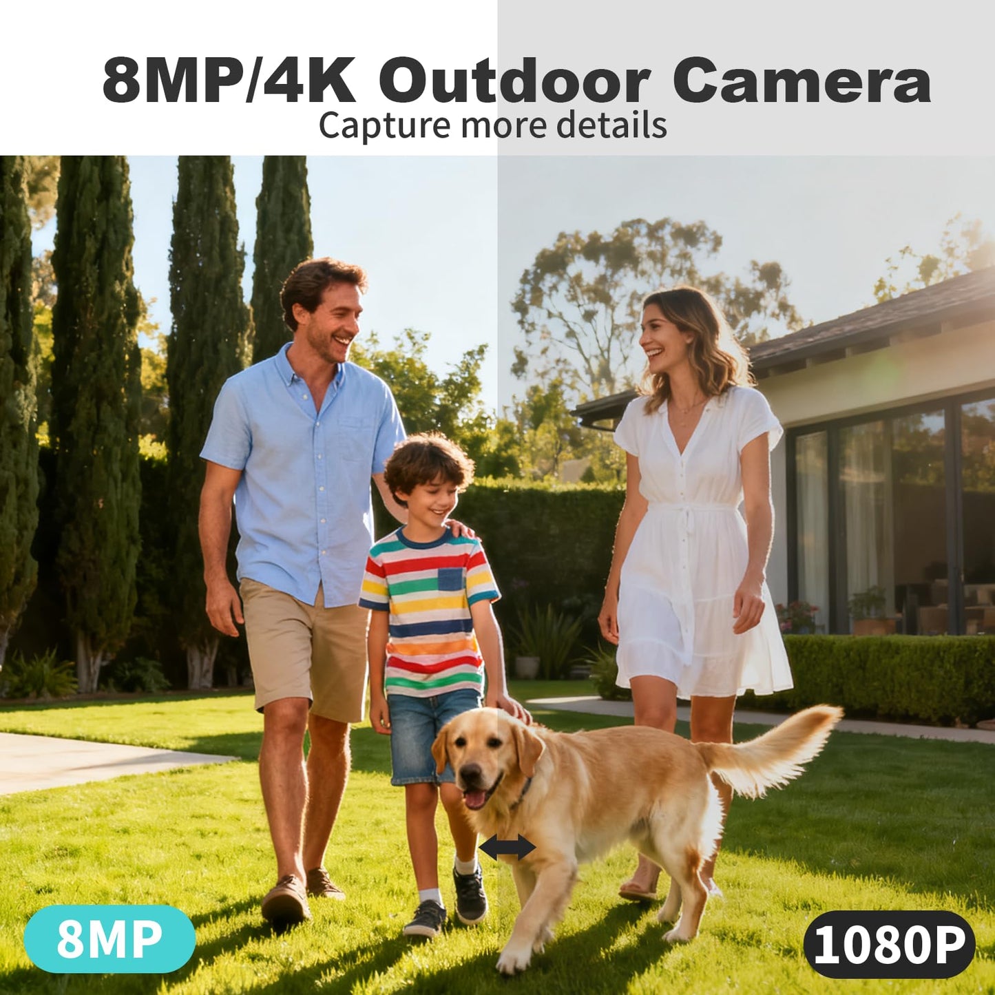 VisiSecure 4K 8MP Color-Vu Hik PoE IP Camera DS-2CD2387G2-LU, Color Night Vision, 130dB WDR, Human/Vehicle Detection, IP67 Weatherproof, 24/7
