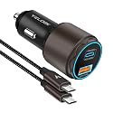 VELOGK Super Fast Type C Car Charger [73W Turbo], Fast Adaptive 55W 45W PPS/PD&QC3.0 USB C Car Adapter[Super Fast Charging 2.0]for Samsung S26