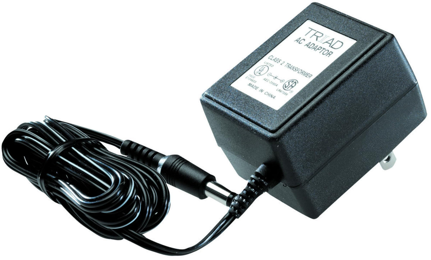 TRIAD MAGNETICS WDU6-800 Wall Mount AC Adapter, 120VACin, 4.8W 6VDC 0.8A, AC Conn: NEMA 1-15P, DC Positive Center Barrel Plug 2.1x5.5x11mm