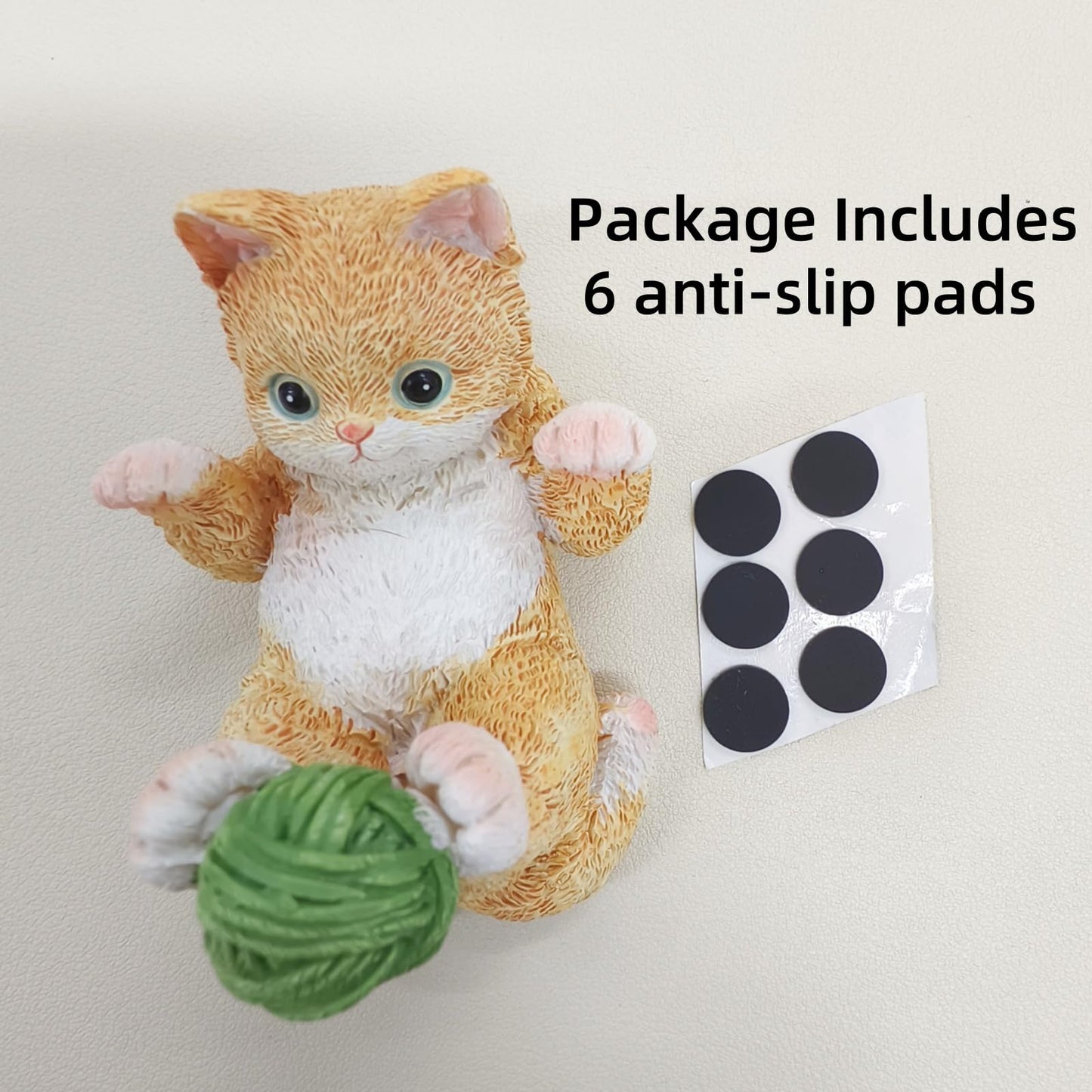 IZKOOKE Cute Phone Holder, Resin Cat Phone Stand Cellphone Kawaii Desk Accessories Phone Stand for All Mobile Phones Stand Desk Ornaments (Cat)