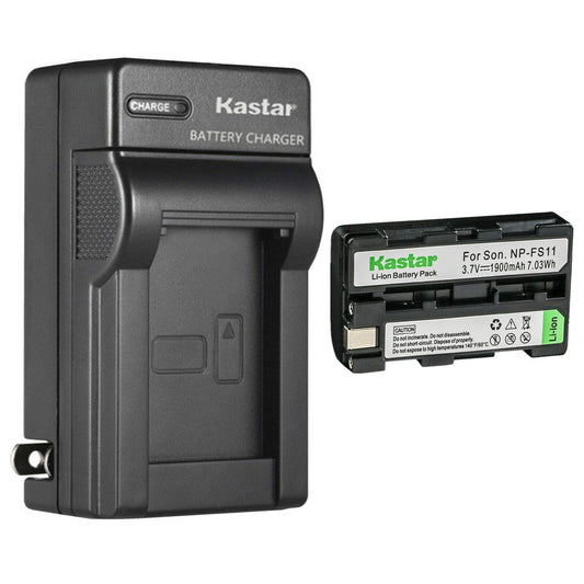 Kastar 1-Pack Battery and AC Wall Charger Replacement for Sony CCD-CR1, CCD-CR5, DCR-PC1, DCR-PC2, DCR-PC3, DCR-PC4, DCR-PC5, DCR-TRV1VE, DSC-F505