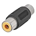 Cmple - RCA Coupler Audio Video Cable Adapter Composite Component Connector Converter - RCA Female to Female Single Jack to Jack
