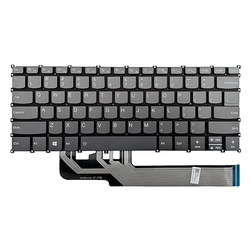 PAEBAI+ Replaccment Laptop Keyboard Backlit for Lenovo IdeaPad S540-14, YOGA 340-13, AIR 14 2019 US Layout Grey