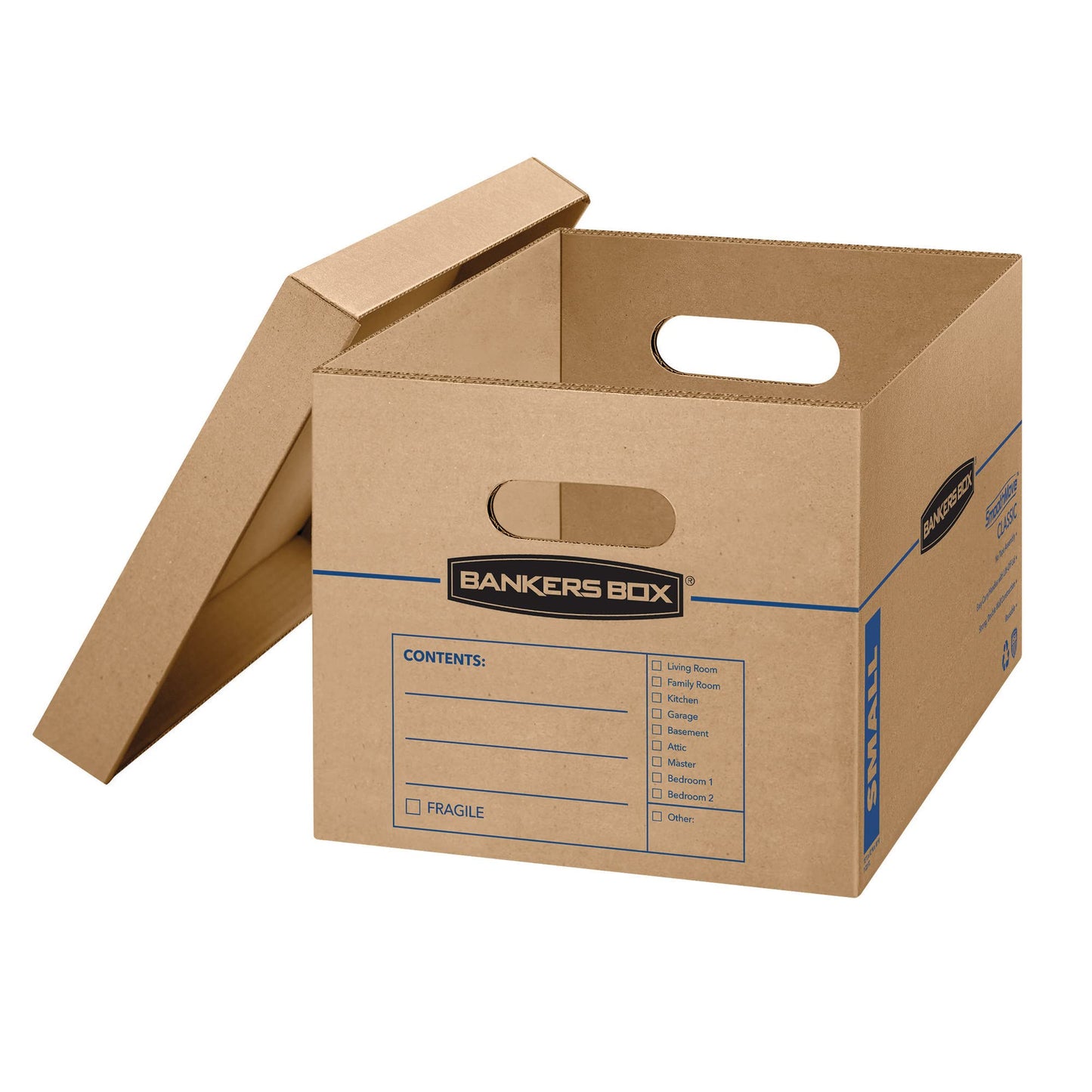 Bankers Box 15-Pack Small Classic Moving Boxes with Reinforced Handles
