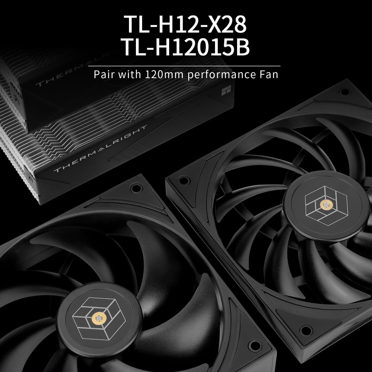 Thermalright Royal Knight 120 CPU Air Cooler, Computer Double Towers Radiator, 6 Heat Pipes CPU Cooler, Dual 120mm PWM Fans,Unobstructed RAM