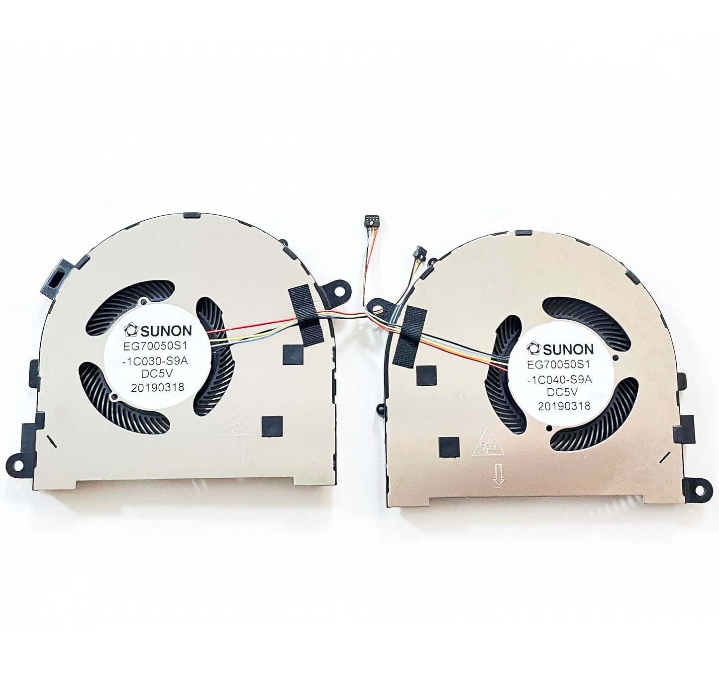 Fleshy Leaf Replacement CPU+GPU Cooling Fan for Lenovo Yoga C940-15IRH Yoga 9-15IMH5 Series 5H40S19977 EG70050S1-1C040-S9A EG70050S1-1C030-S9A