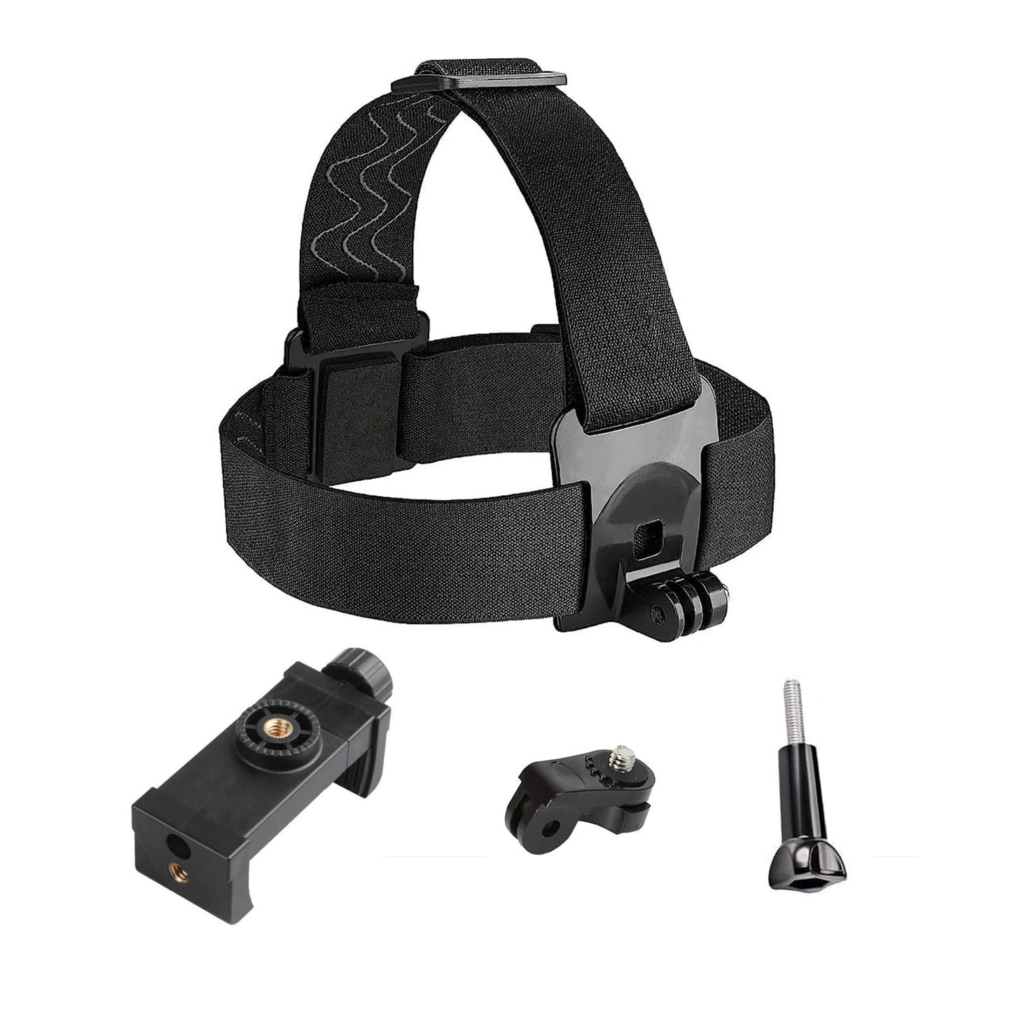 POV Phone Head Mount Strap,First-Person View Video Outdoor Live Shooting Bracket for iPhone, for Samsung Galaxy Phone, for GoPro Insta360 Sony DJI