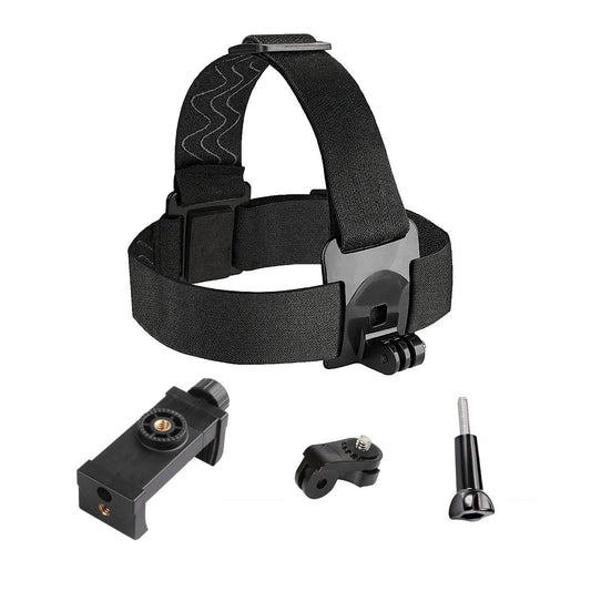 POV Phone Head Mount Strap,First-Person View Video Outdoor Live Shooting Bracket for iPhone, for Samsung Galaxy Phone, for GoPro Insta360 Sony DJI