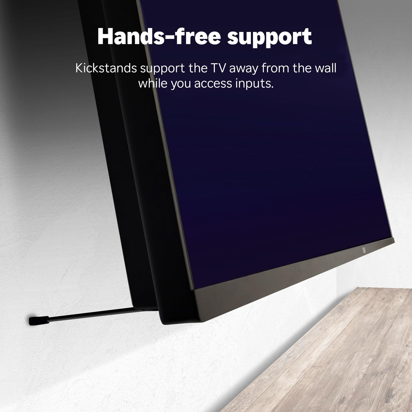 Roku Wall Mount Kit for 55-Inch Pro Series TV - Ultra-Slim with Minimalist, Flat Design - Hinged TV Mount and Kickstand for Easy Access to Cables