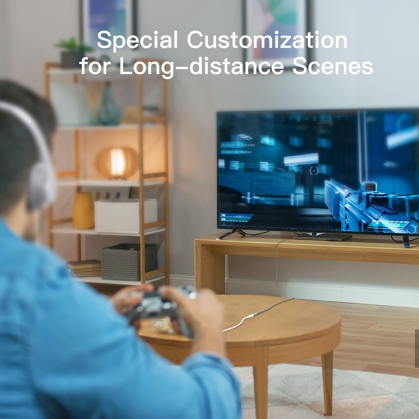 MORELECS Headphone Extension Cable 10ft - Aux 3.5mm Extension Cable Male to Female, 1/8 Inch TRS Stereo Audio Jack Extender for Car, Speaker, TV, PC (Audio Only, No Mic)