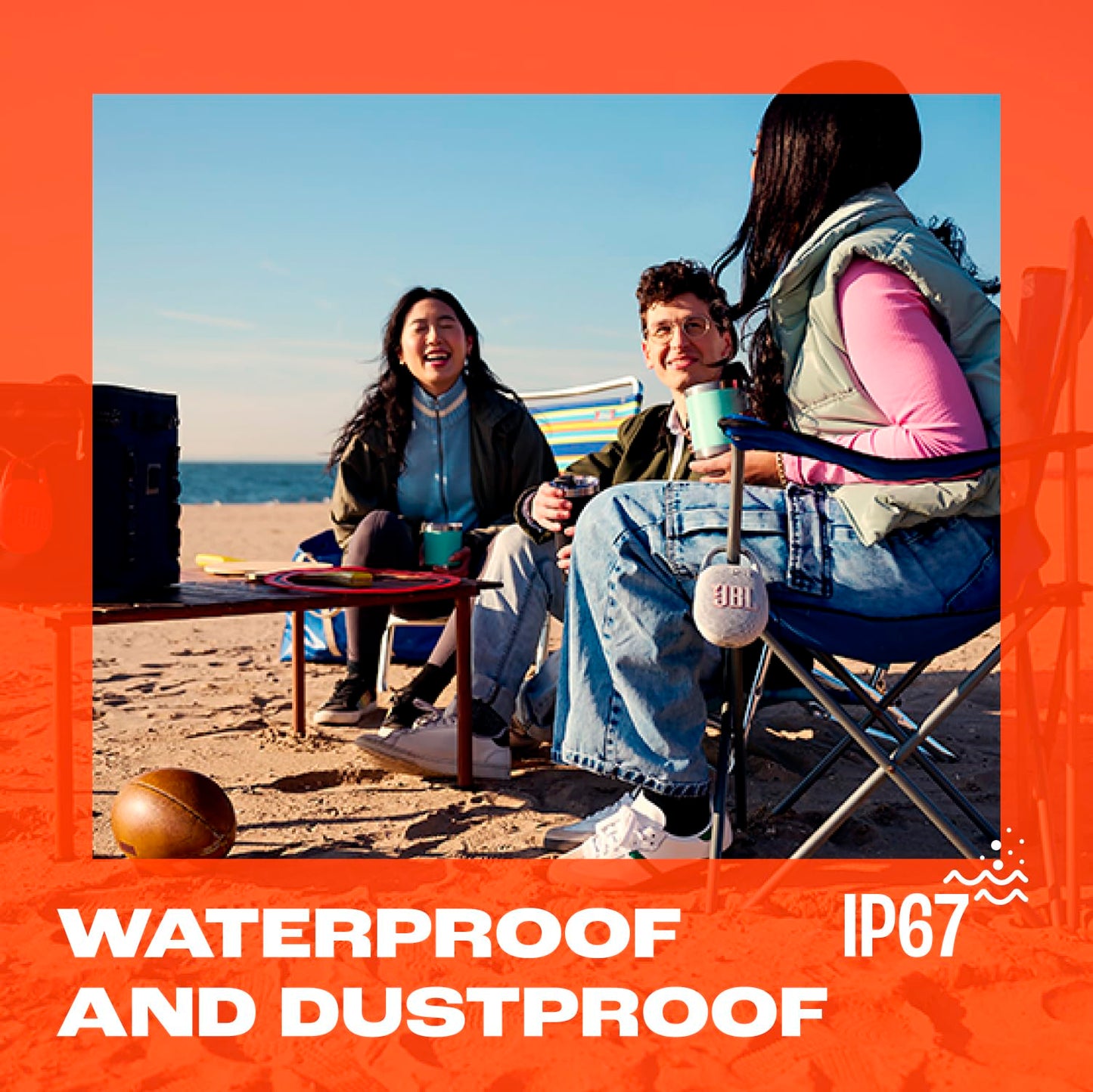 JBL Clip 5 - Ultra-Portable, Waterproof & Dustproof Bluetooth Speaker, Big JBL Pro Sound with Punchy bass, Integrated Carabiner, Up to 12 Hours