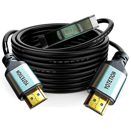 HDMI Cable 100ft 4k60hz with Built-in Signal Booster. hdmi Cables Extender,HDMI Cable V2.0 with EQ Suppert HDR 4K60HZ