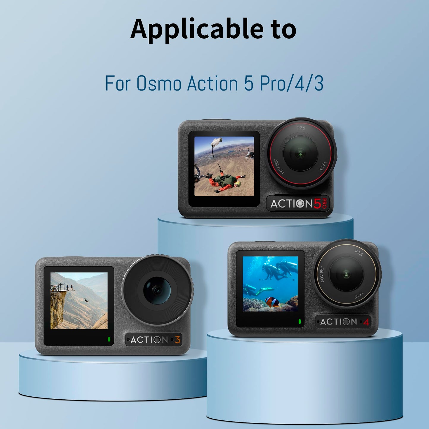 2 Pack For Osmo 360, Action 6, Action 5 Pro 4&3 Battery Compatible with DJI Osmo Action 6, Action 5 Pro Action 3 and Osmo Action 4 Cameras