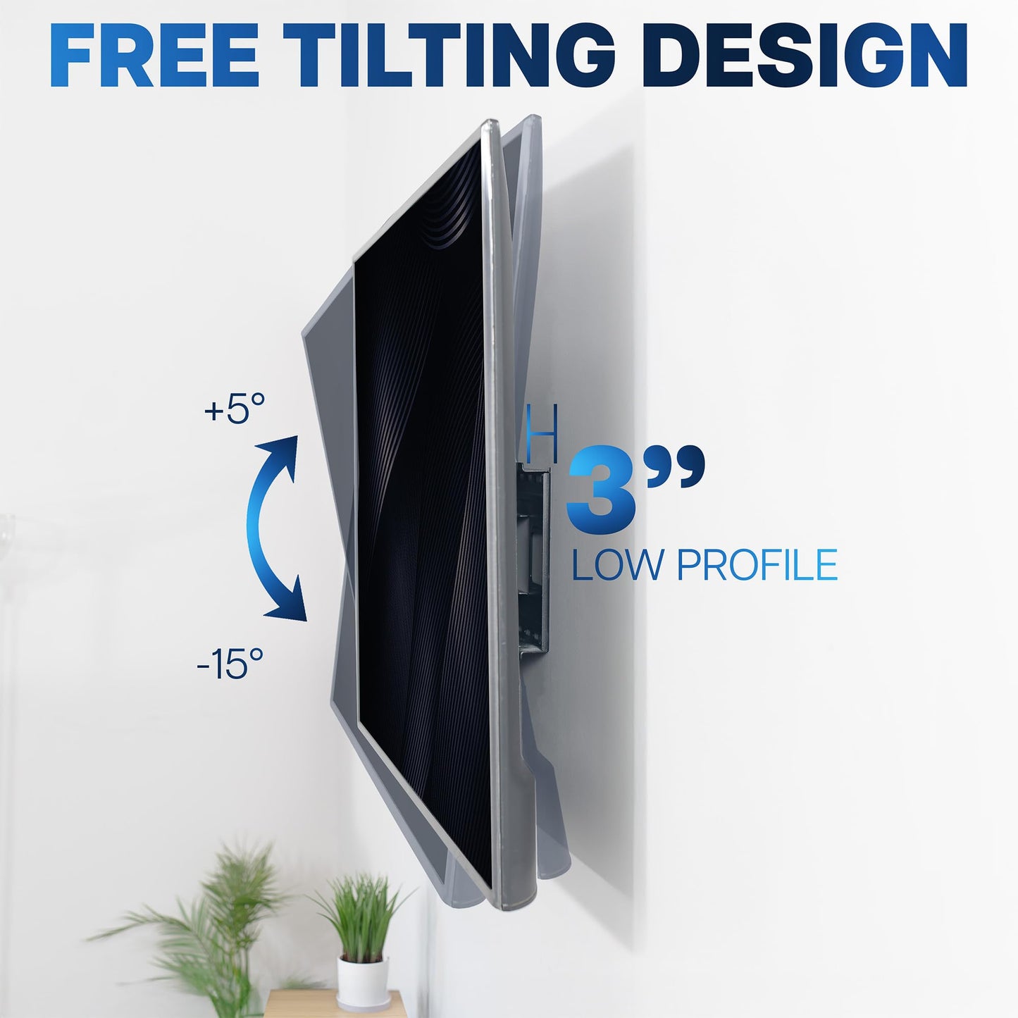 VIVO Heavy Duty 43 to 85 inch Large Screen TV Articulating Wall Mount for LCD LED Flat and Curved Screens, Extended Arm Swivel Mount, Max VESA