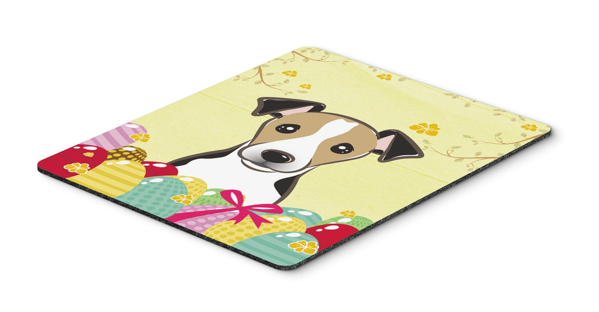 Caroline's Treasures BB1943MP Jack Russell Terrier Easter Egg Hunt Mouse Pad, Hot Pad or Trivet for Home Office Gaming Working Computers Laptop Mouse