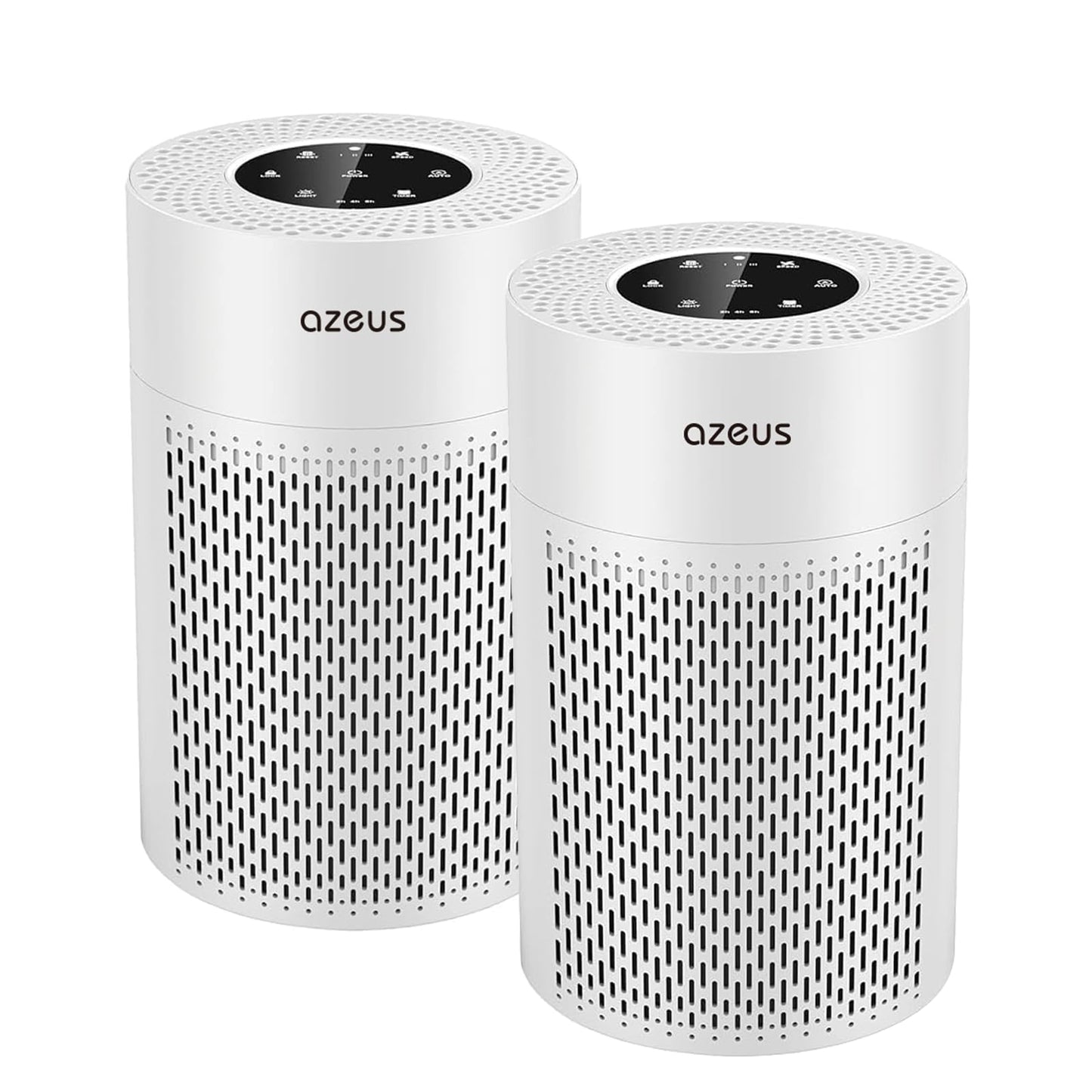 AZEUS HEPA Air Purifier 2-Pack for Home & Office, Compact Air Circulation Units, Quiet Operation, Suitable for Bedroom, Living Room & Desk