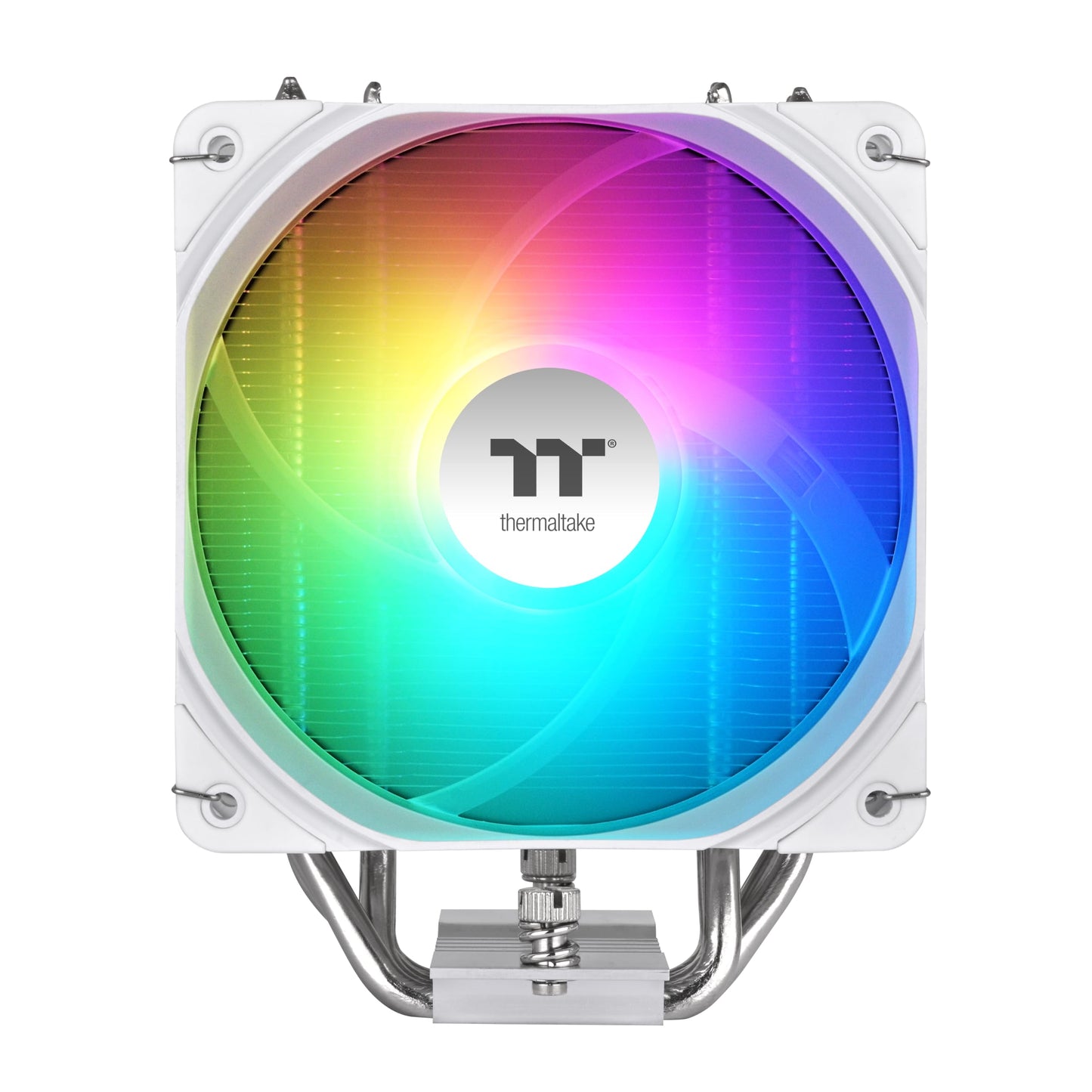 Thermaltake UX500 ARGB White CPU Cooler; 5xØ6mm Copper Heatpipes; 120mm PWM Fan; 700~1800 RPM; Intel/AMD Compatible; Single Tower; 260W TDP; White