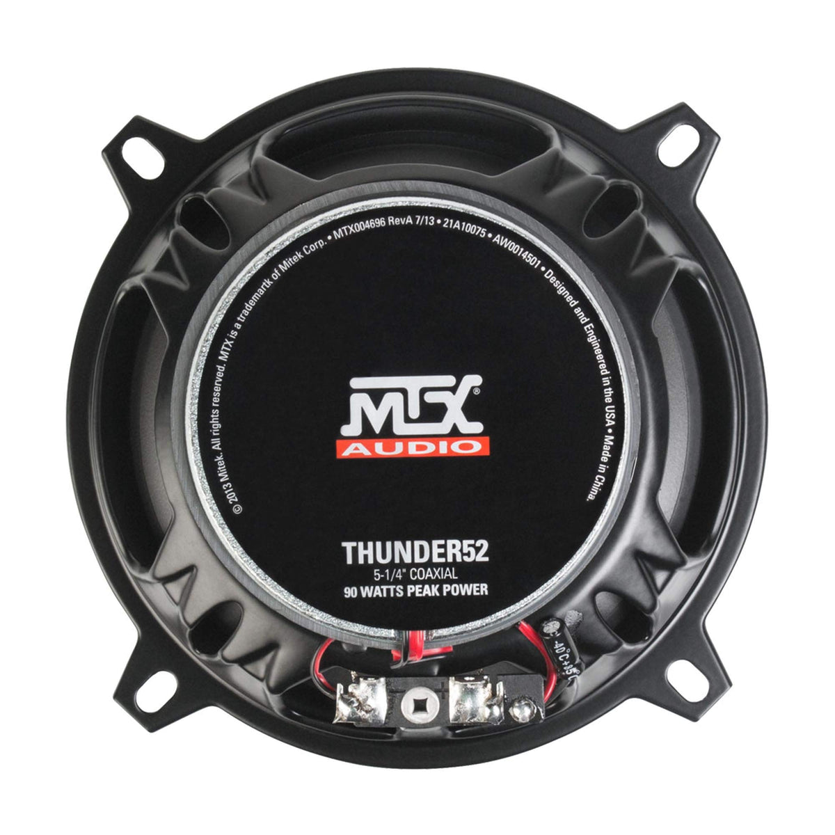 MTX Pair THUNDER52 5.25" 180 Watt 2-Way Car Audio Coaxial Speakers