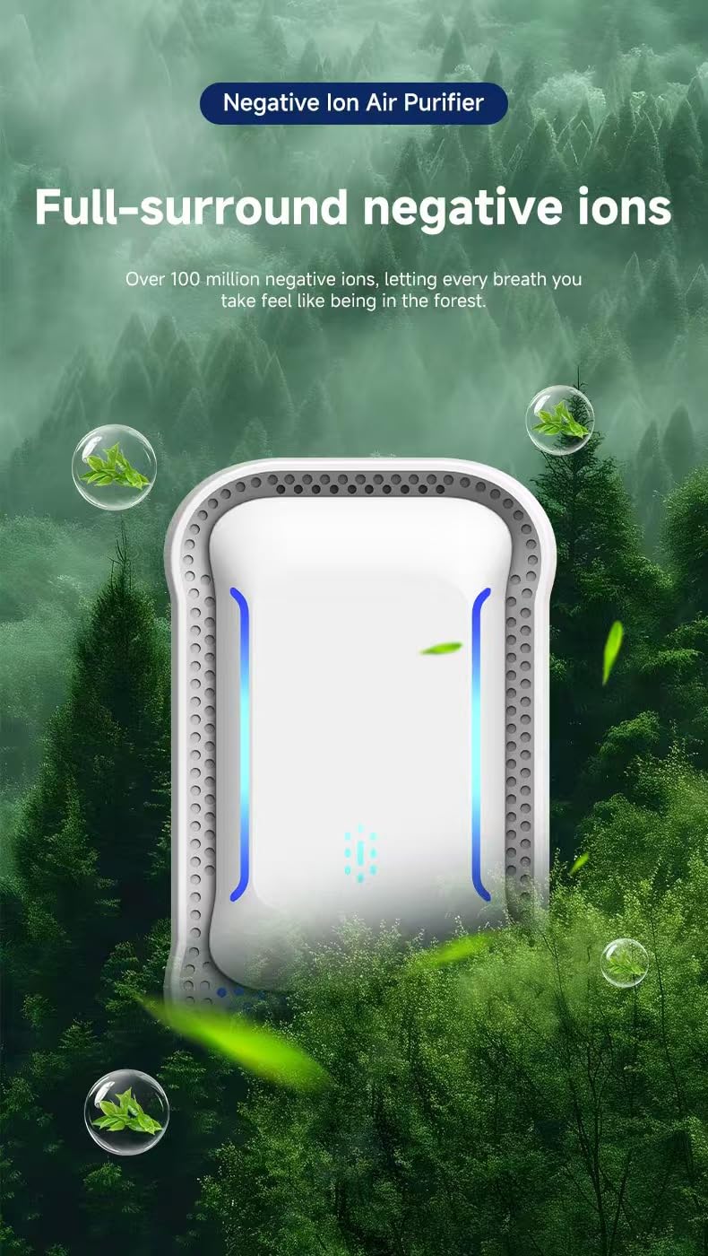 HUIYO Plug-in Negative Ion Air Purifier, Filter-Free