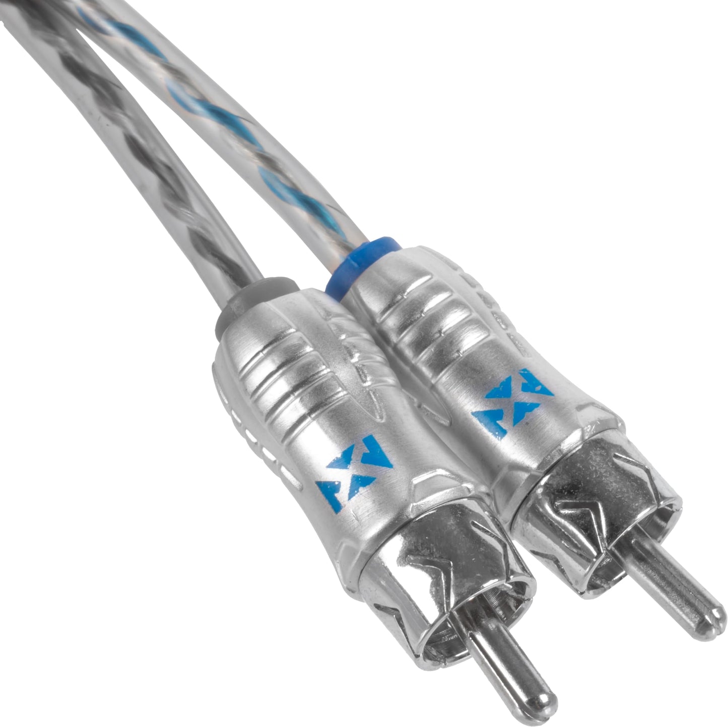 NVX® XIX27 22.97 ft (7 Meter) Oxygen Free Copper 2-Channel Double Twisted Pair X-Series Car Audio RCA Audio Interconnect Cable with Shielded Noise