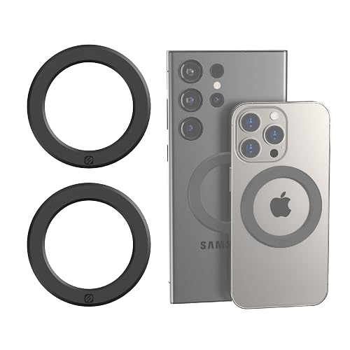 Scosche MagicRing MagSafe Adapter Ring 2-Pack Conversion Kit for Wireless Charger and MagSafe Phone Mount Compatibility, Universal Magnetic Ring