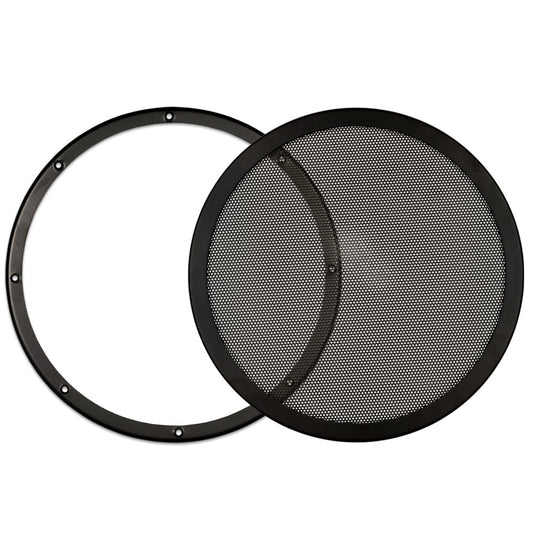 Goldwood Snap On 12" Subwoofer Grille Steel Mesh Speaker Black (SGM12)