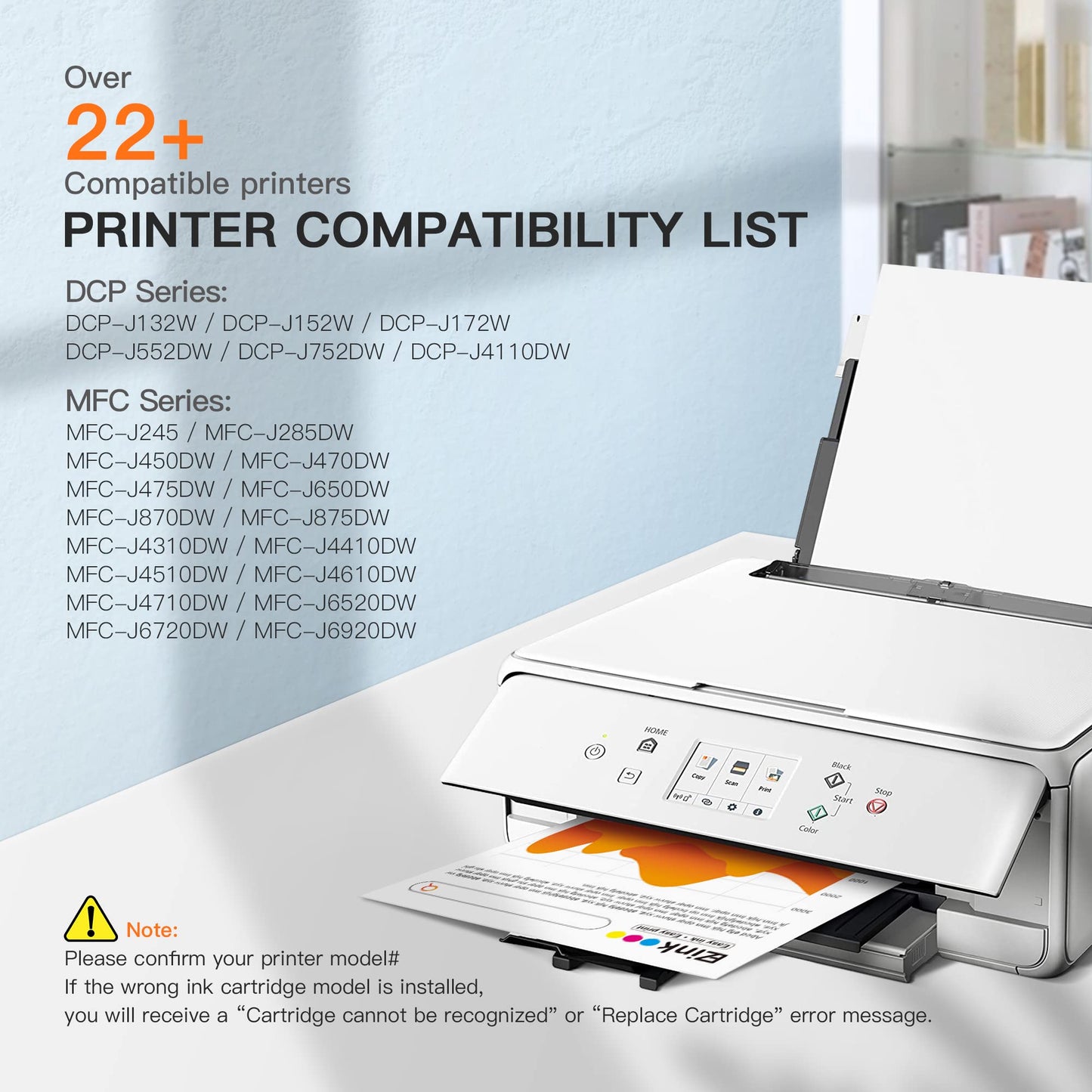 E-Z Ink LC103XL LC103 Ink Cartridges for Brother Printer LC103 XL LC101