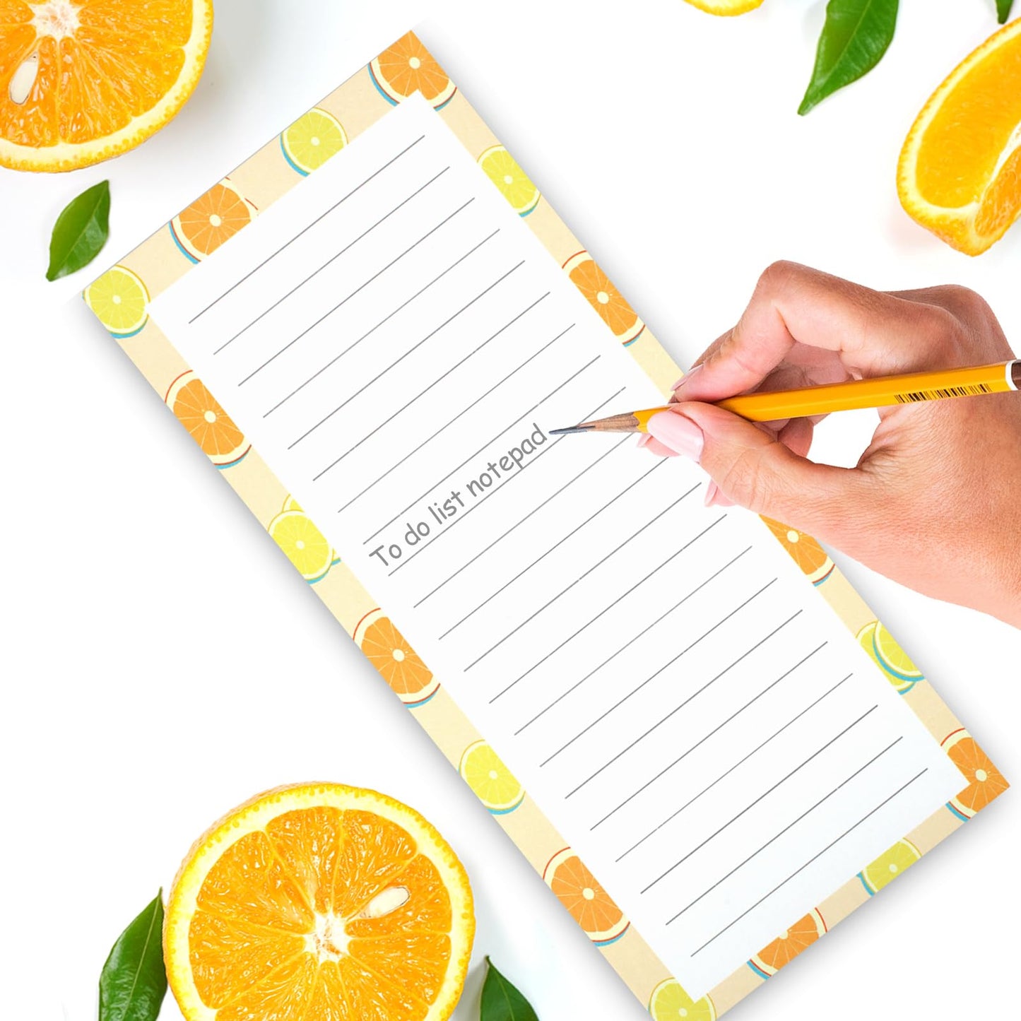Joyberg 9 Pack Magnetic Notepads for Refrigerator, Magnetic Notepads for Refrigerator, Fruit Design Grocery List Pad for Fridge, Full Magnet Back