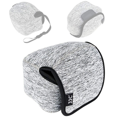 JJC Dark Gray Neoprene Mirrorless Camera Pouch Case Bag, Ultra Lightweight Elastic Comfortable, Z50 Case, Z FC Pouch, Water Resistant, 143x120x110mm