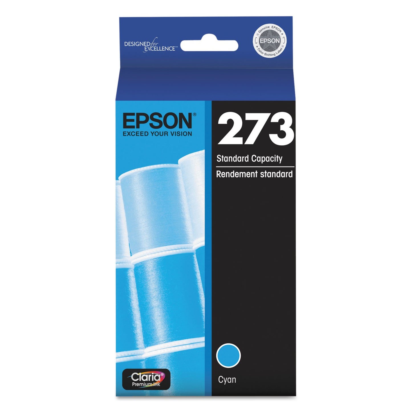 Epson T273220 T273220 (273) Claria Ink, Cyan