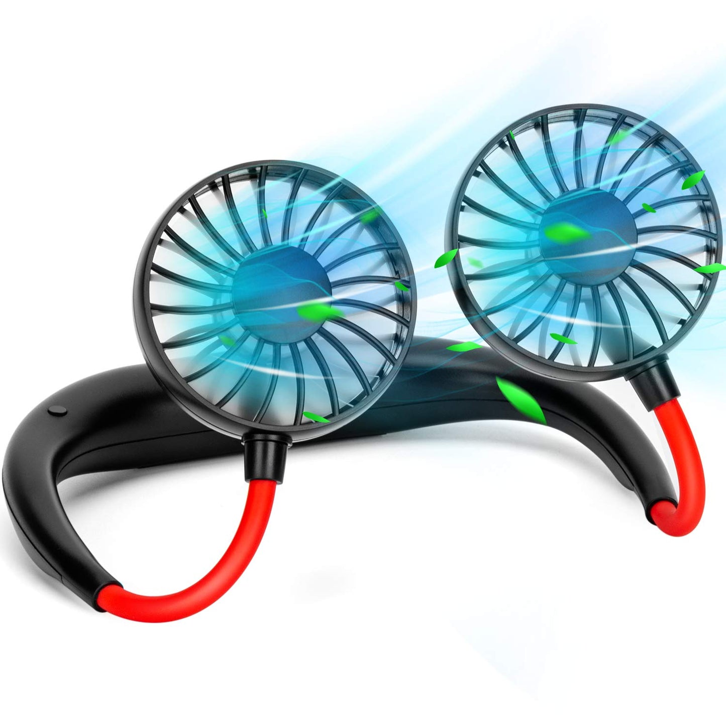 shuangjishan Neck Fan Portable Rechargeable: Personal Cooling Wearable Fan Around your Neck that Blow Cold Air for Men Women - Usb Should Fan Battery