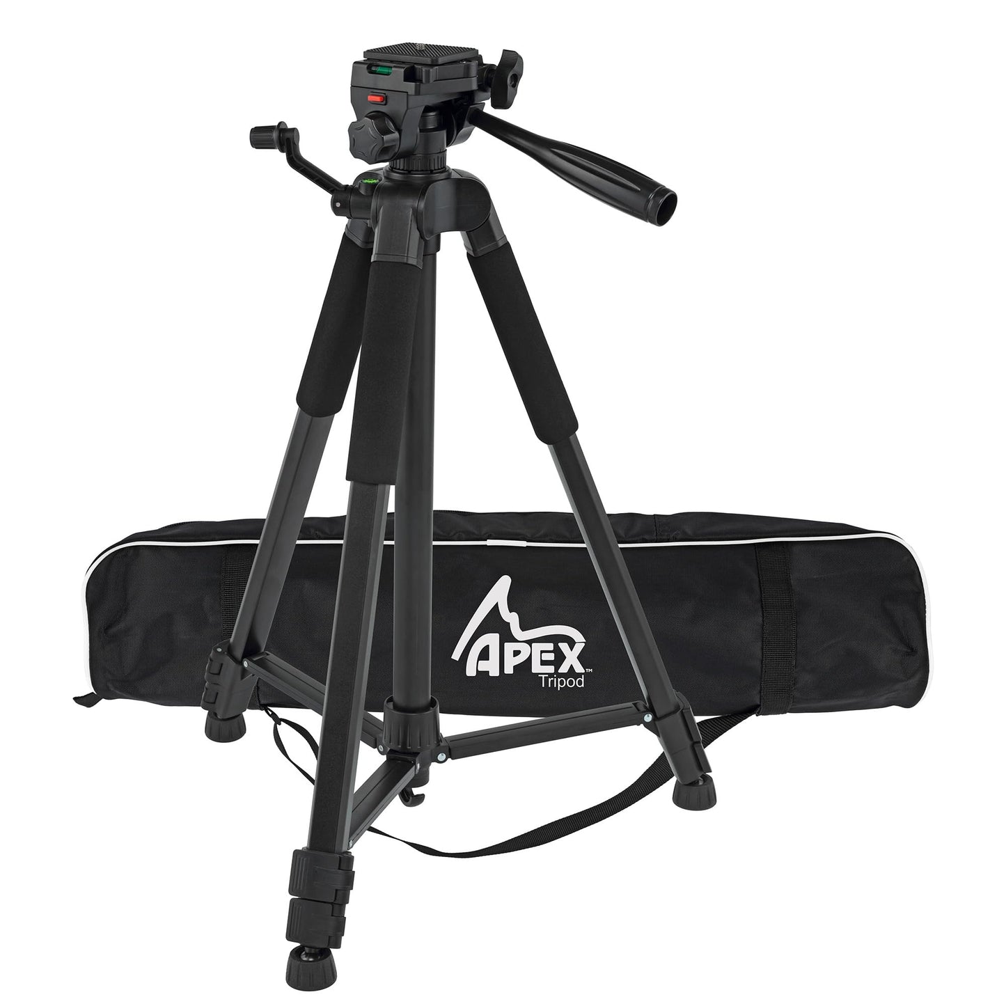 Creative Mark Apex Tripod for Camera - Lightweight Aluminum Camera Tripod Stand with 360° Pan, 90° Forward Backward & Side Tilt, Adjustable Height