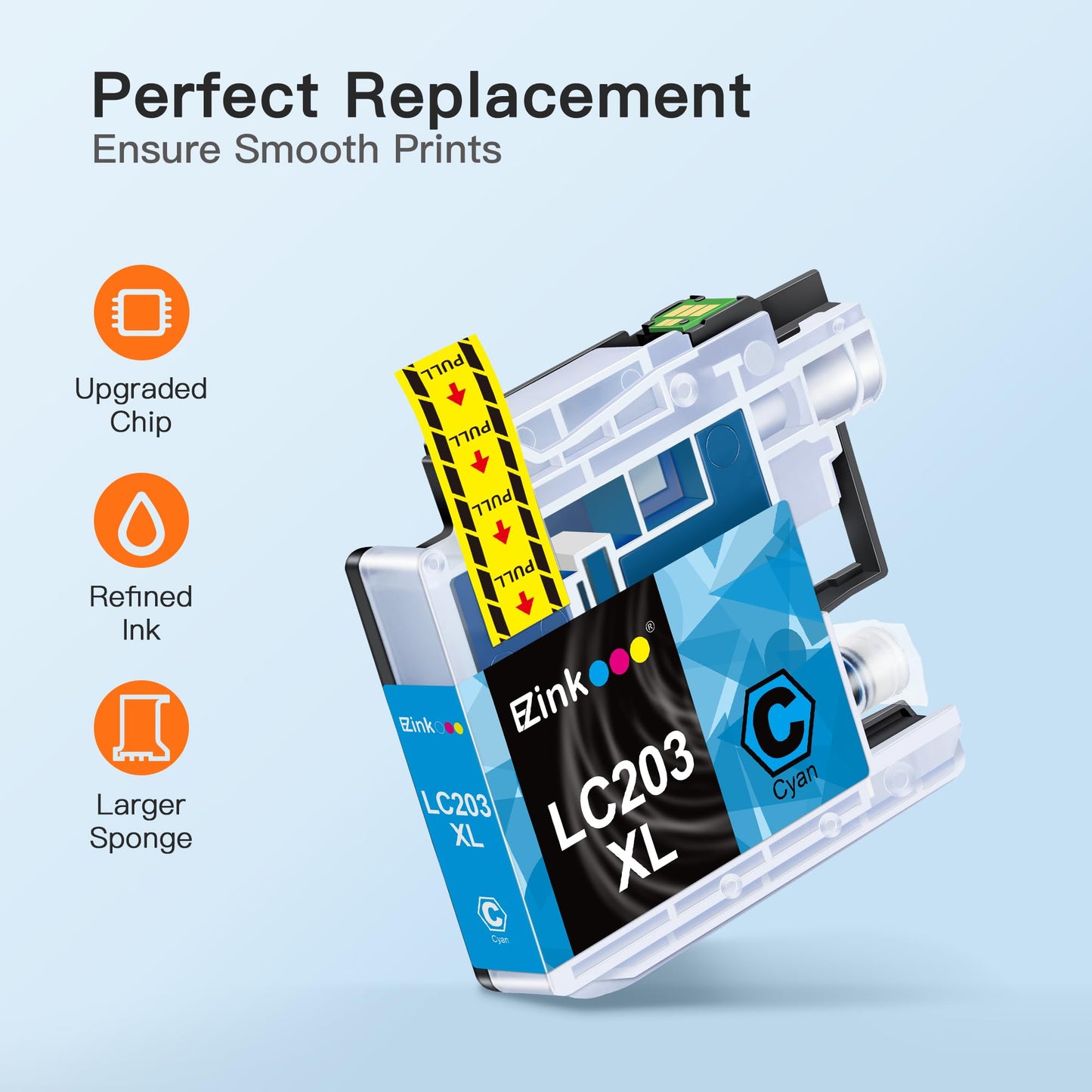 E-Z Ink LC203XL Compatible for Brother LC203XL LC201 Ink Cartridges 10 Pack