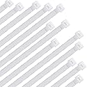 30Pcs Cable Zip Ties 350 x 4.8mm / 14 x 0.19 Inch Self-Locking Nylon Tie,50LBS Tensile Strength,Wraps Cord Management,Plastic Heavy Big Wire Toes