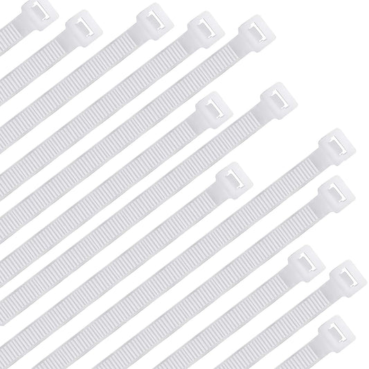 30Pcs Cable Zip Ties 350 x 4.8mm / 14 x 0.19 Inch Self-Locking Nylon Tie,50LBS Tensile Strength,Wraps Cord Management,Plastic Heavy Big Wire Toes