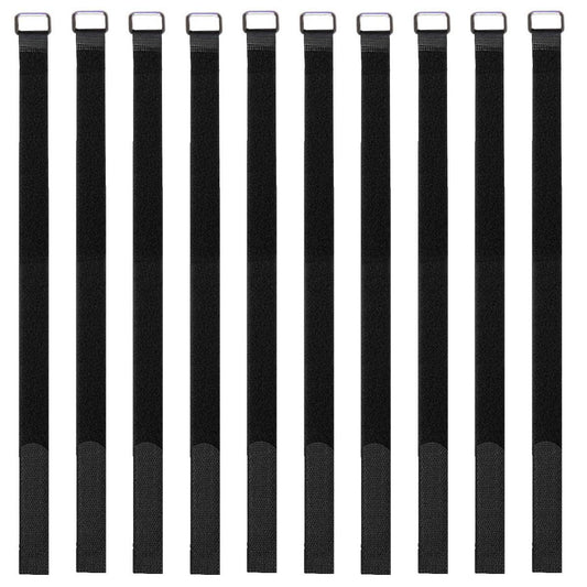 FOMMEN Hook And Loop Straps 10 Pack 50 inch Straps?Reusable Cable Strap,Management Adjustable Multipurpose Hook And Loop Securing Straps