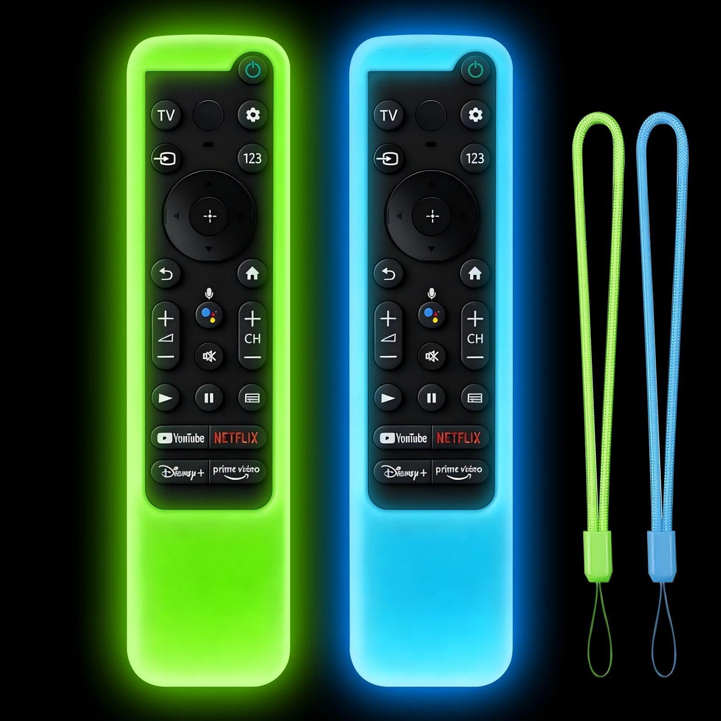 [2-Pack] Climberer Cover for Sony TV Remote, Compatible with RMF-TX910U/TX810U/TX900U/TX800U/TX811U and More Sony Bravia TV Remotes, with Lanyard