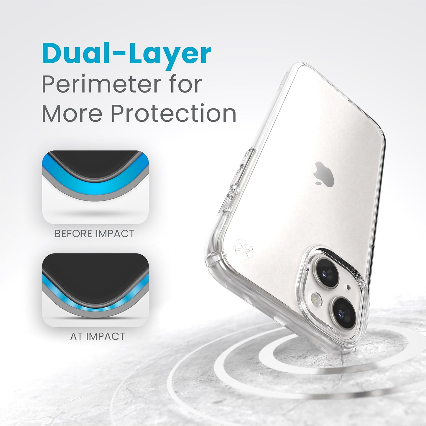 Speck Presidio Perfect-Clear CASE for iPhone 14 Plus